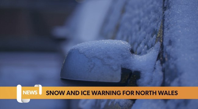 Wales headlines 16 January: snow and ice warnings for North Wales