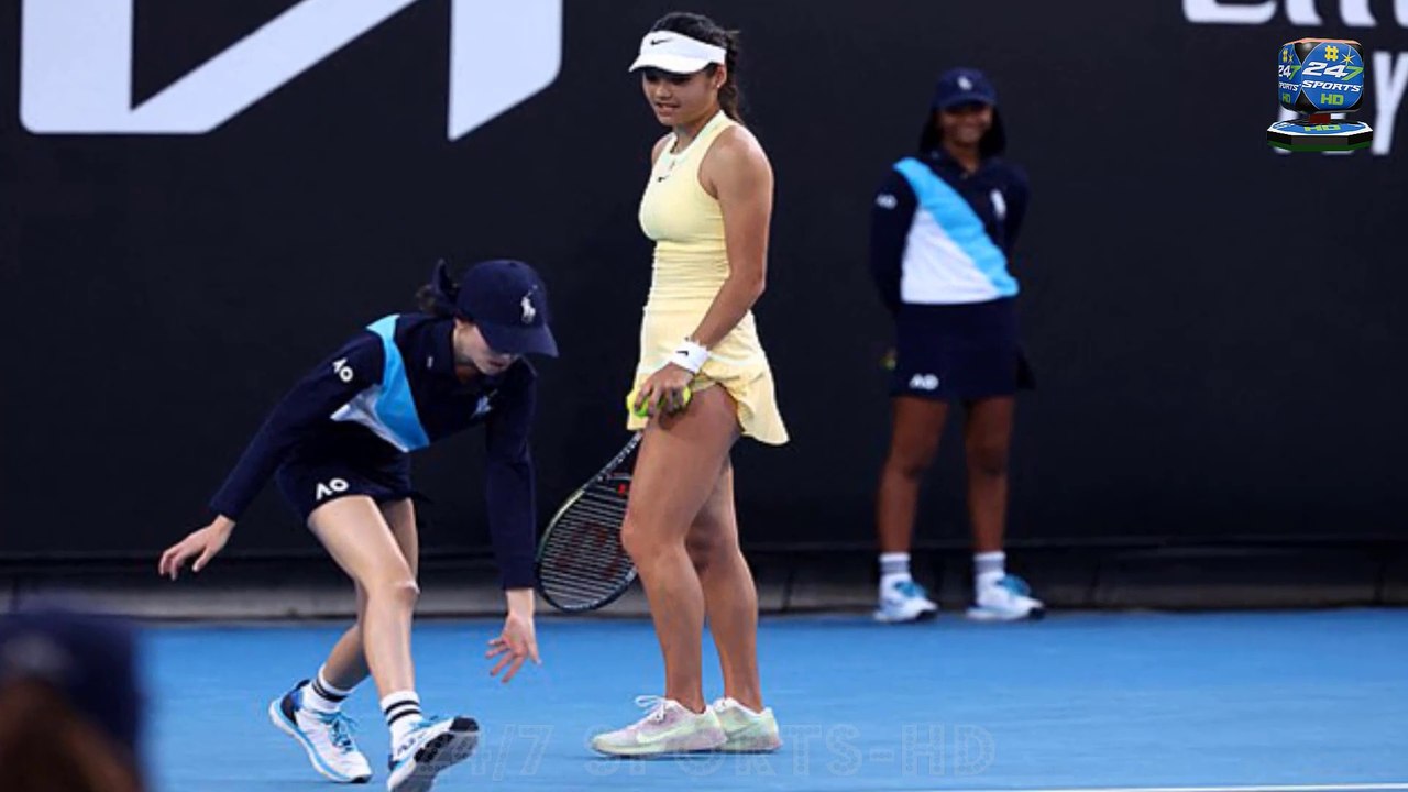 Hilarious Moment: Emma Raducanu's Match against Shelby Rogers is Stopped Temporarily Due to a BUG
