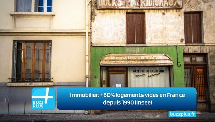 Immobilier: +60% logements vides en France depuis 1990 (Insee)