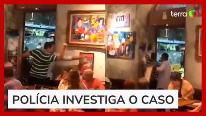Homem destrói placa de Marielle e quadro com imagem de Lula em bar no RJ