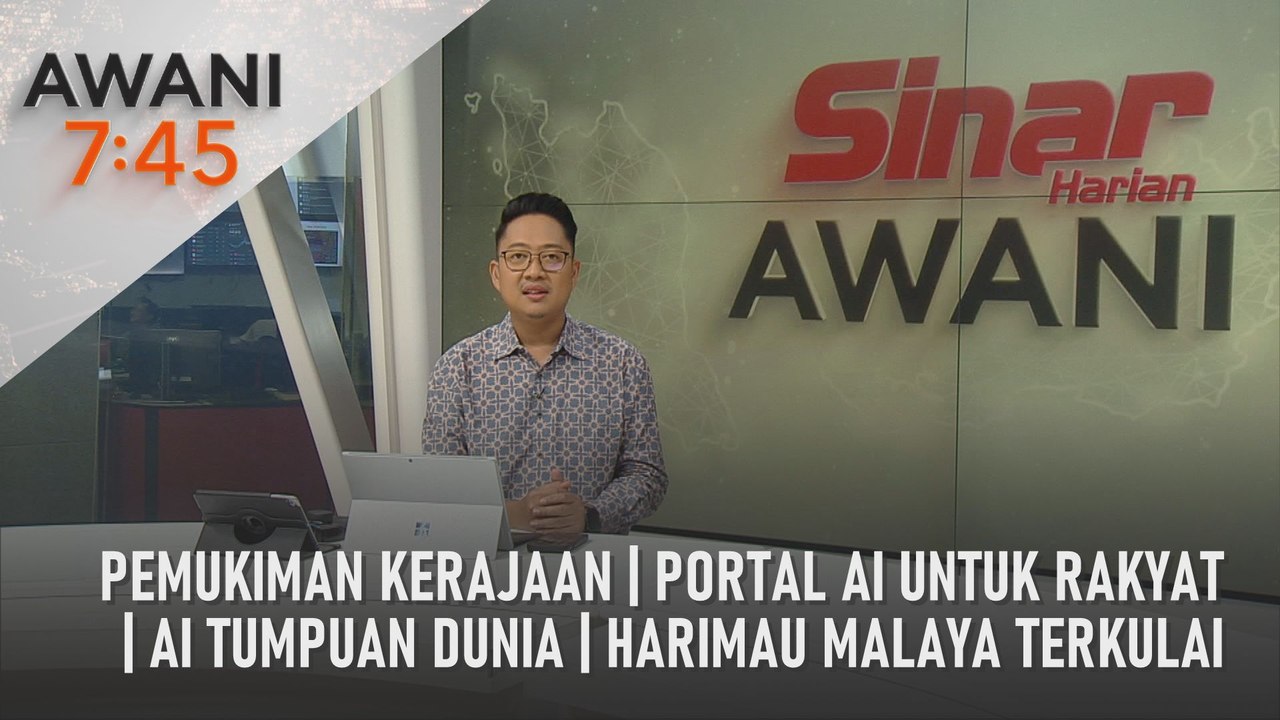 AWANI 7:45 [16/01/2024] – Pemukiman kerajaan | Portal AI untuk rakyat | AI tumpuan dunia | Harimau Malaya terkulai