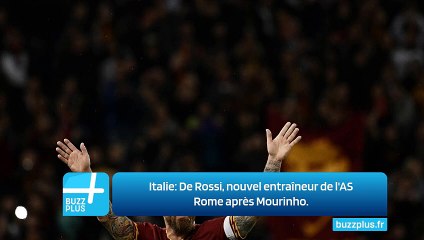 Italie: De Rossi, nouvel entraîneur de l'AS Rome après Mourinho.