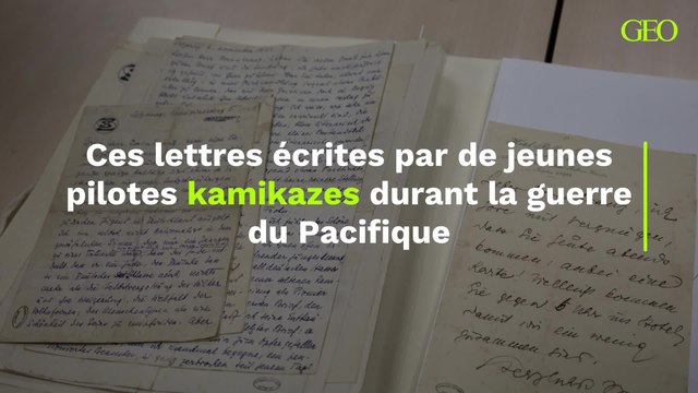 Ces lettres écrites par de jeunes pilotes kamikazes durant la guerre du Pacifique