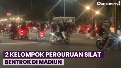2 Kelompok Perguruan Silat Bentrok di Madiun, 1 Mobil Polisi Rusak