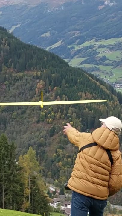 Wood wipe midi, Hangflug Nurflügel beim Berghof