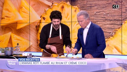 Vos recettes : l'ananas rôti au rhum et crème coco
