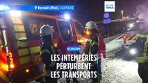 Les intempéries à l'orgine de perturbations dans les transports en Allemagne