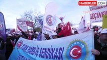 Türk Harb-İş Sendikası İstanbul Şubesi, askeri fabrikalarda düşük ücretler nedeniyle eylem yaptı