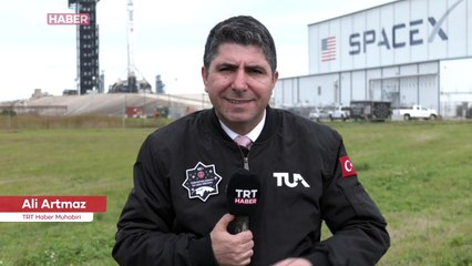 TRT Haber ekibi fırlatma rampasının en yakın noktasında
