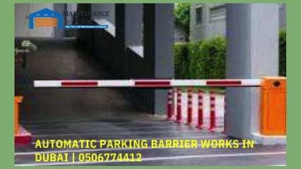 Automatic Parking Barrier Works in Sharjah