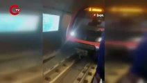 Metroda raylara atladı, kendisini arayan güvenliğe ‘ölmek istiyorum’ dedi