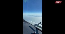 Denuncian chemtrails desde un avión