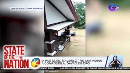 Video herunterladen: Malakas na pag-ulan, nagdulot ng matinding pagbaha sa Compostela, Davao De Oro | SONA