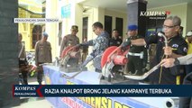 Polisi Tindak Tegas Pengendara Knalpot Brong di Kabupaten Pekalongan, Ratusan Motor Disita