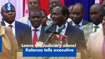 Leave Judiciary alone! Kalonzo tells executive