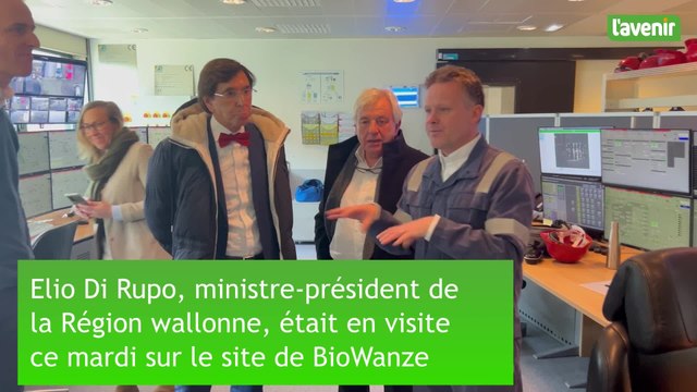 Elio Di Rupo, ministre-président de la Région wallonne, était en visite ce mardi sur le site de BioWanze