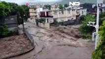شاهد: إعصار بلال يتسبب في حدوث فيضانات عارمة في موريشيوس