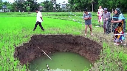Sawah Warga di Bone Tiba-Tiba Berlubang dan Diameter Terus Membesar