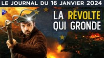 Agriculteurs : la révolte se répand - JT du mardi 16 janvier 2024