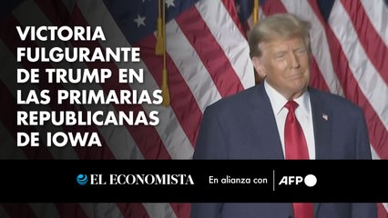 Victoria fulgurante de Trump en las primarias republicanas de Iowa