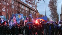 Así reciben los azulones al autobús del Getafe