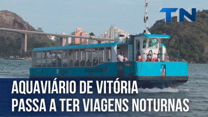 Aquaviário de Vitória passa a ter viagens noturnas