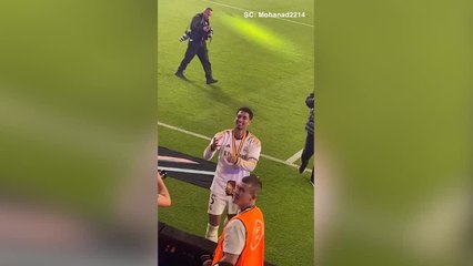 Bellingham lo vio en la grada y no pudo remediarlo: el detalle en la celebración de la Supercopa