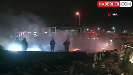 Hurdalıkta çıkan yangın büyümeden söndürüldü