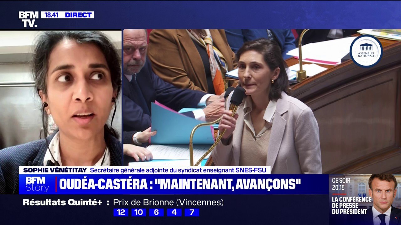 Sophie Vénétitay (SNES-FSU): "Pour sortir de la polémique, Amélie Oudéa-Castéra doit résoudre les questions de l'Éducation nationale"
