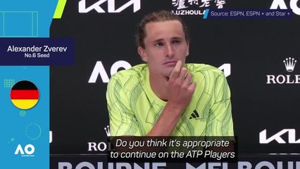 Download Video: Zverev clashes with journalist over ATP players council position