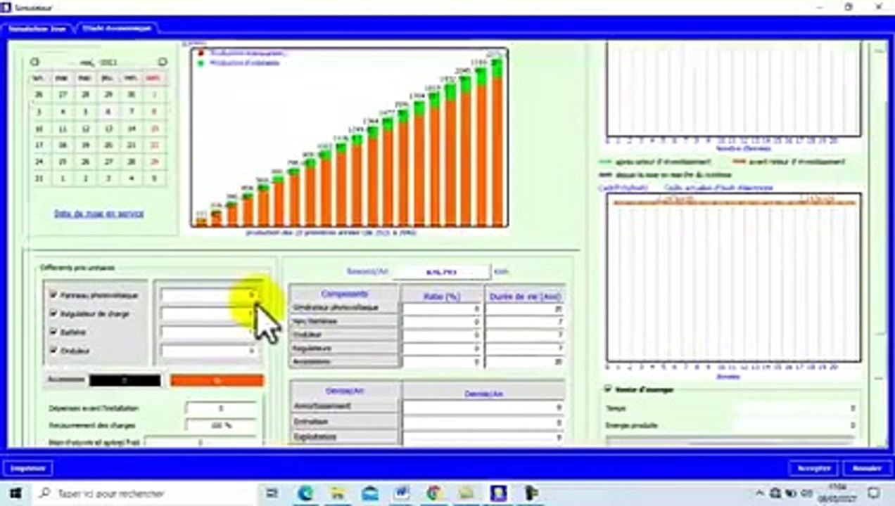 utilisation  logiciel Moutens Solar