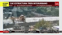 Cámara de seguridad capta momento en que cae estructura del Tren Interurbano México-Toluca