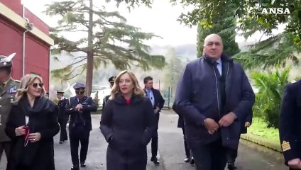 Meloni visita il museo dell'Aeronautica Militare di Vigna di Valle