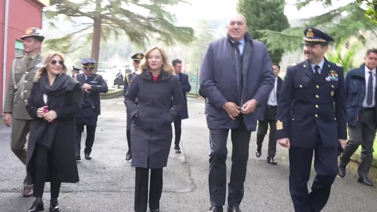 Meloni visita il museo dell'Aeronautica Militare di Vigna di Valle