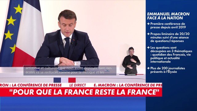 Emmanuel Macron : «Dès la rentrée 2024, l'instruction civique sera refondée. Son volume horaire sera doublé»