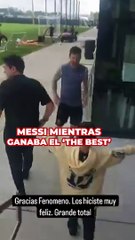 Leo Messi en el Inter de Miami mientras ganaba el 'The Best'