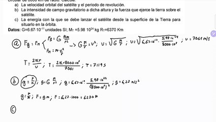 Ebau Canarias 2021 Julio Gravitación Problema 1 - Parte 2