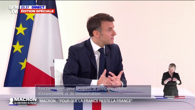 Emmanuel Macron annonce une réforme de l'avancement et de la rémunération des fonctionnaires au mérite