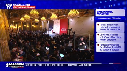 École: Emmanuel Macron appelle à "aller au bout du choc des savoirs"