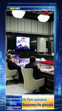 Cumhurbaşkanı Recep Tayyip Erdoğan, ilk Türk astronot Gezeravcı ile görüştü