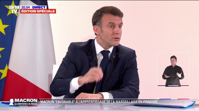 Emmanuel Macron: On a réussi à répondre au problème des absences longues des professeurs. On est en train de s'attaquer aux absences de courte durée