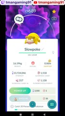 Pokémon GO-Evolving Shiny Galarian Slowpoke To Slowking