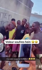 "Coup du marteau" : Des Ivoiriens obligent un voleur à danser (VIDEO)