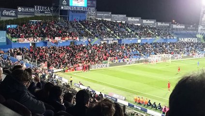 ¡Euforia del Sevilla tras el 1-3 al Getafe!