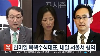 한미일 북핵수석대표, 내일 서울서 협의