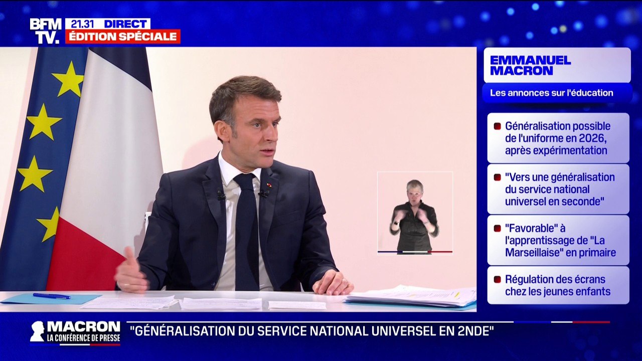 "On ne juge pas les gens sur leur choix individuel": Emmanuel Macron réagit à la polémique sur la scolarisation des enfants d'Amélie Oudéa-Castéra