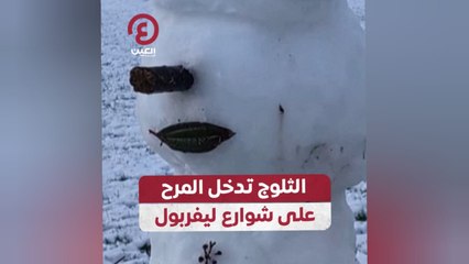الثلوج تدخل المرح على شوارع ليفربول