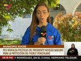 PCV del Edo. Sucre apoyan la dirección del Pdte. Nicolas Maduro para la protección del pueblo