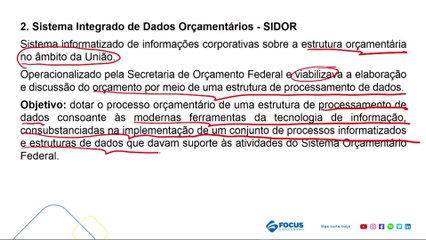 Aula 35 Sistemas informação (SIOP,SIDOR) - Administração Orçamentária e Financeira