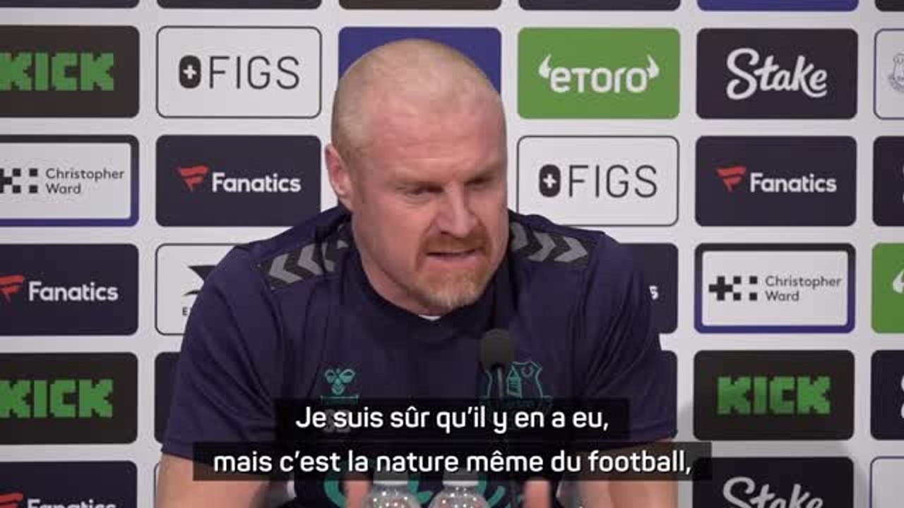 Everton - Dyche : "Je suis sûr qu'il y a eu des erreurs, mais c'est la nature même du football"